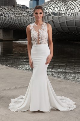 Fitted luxury wedding dress in Melbourne