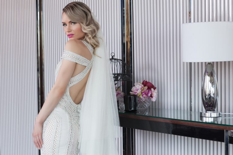 Backless wedding dress in Melbourne