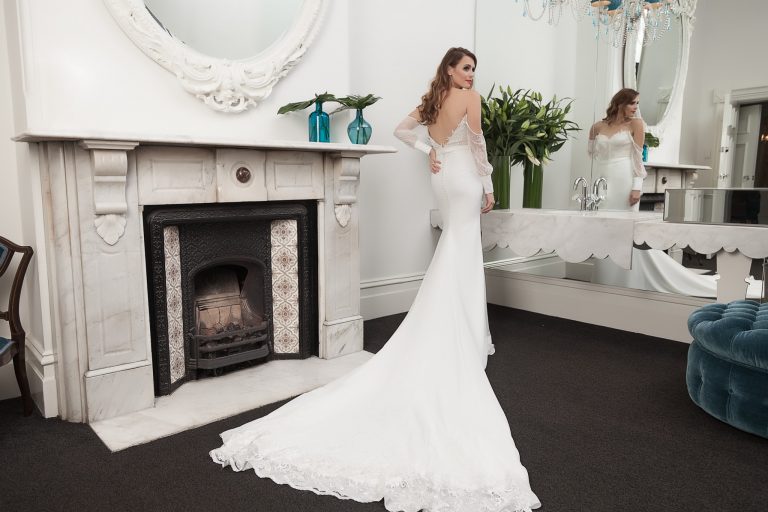 Vintage couture wedding dress Melbourne