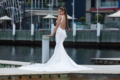 2025 lace backless wedding dress Melbourne