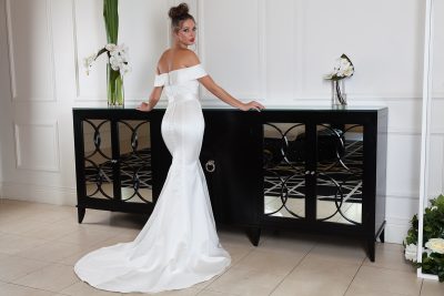 Fitted-2025-satin-wedding-dress-in-Melbourne