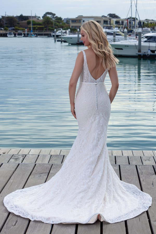 sparkle lace wedding gown Melbourne