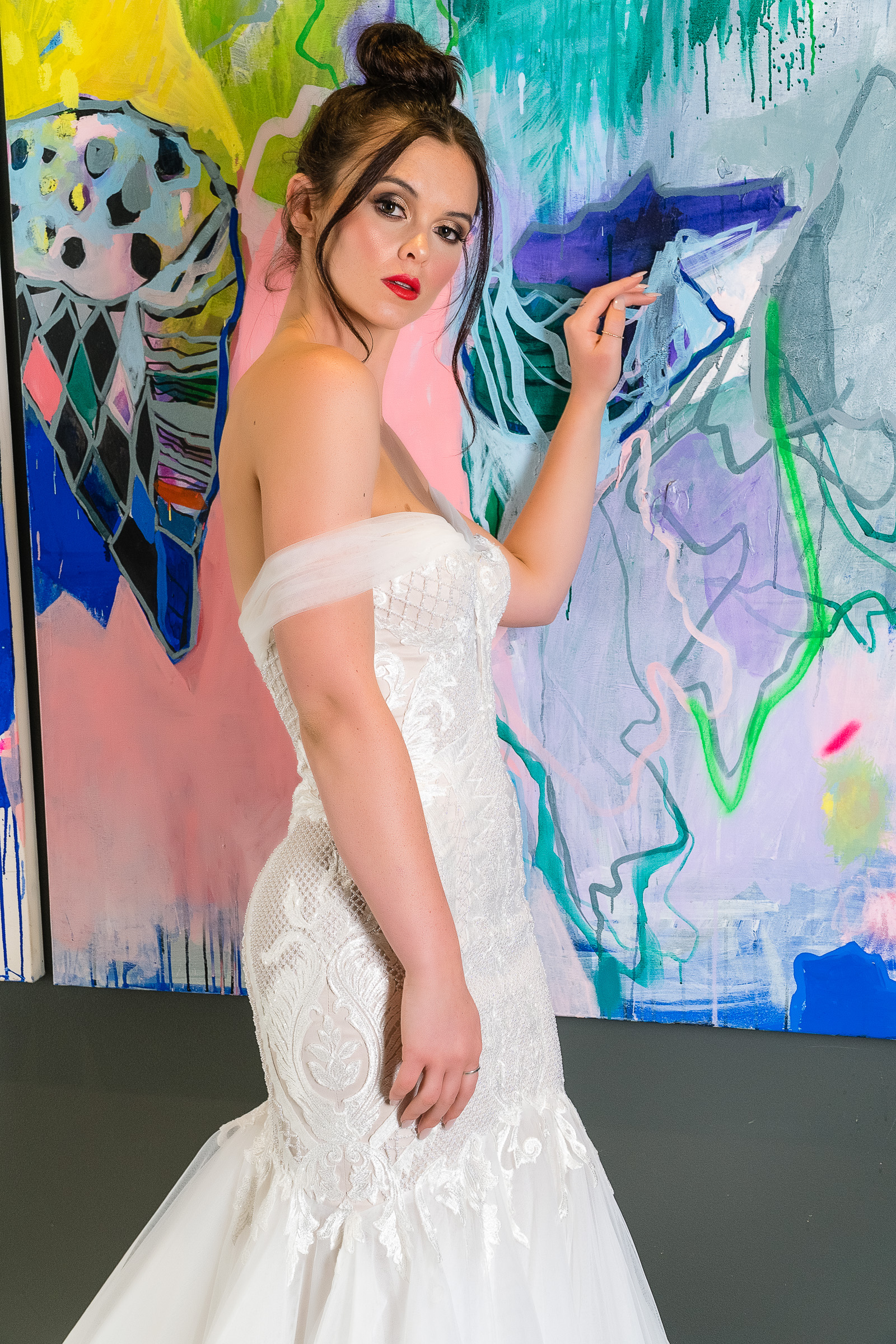 off shoulder wedding dress Melbourne