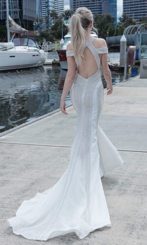 Sample Sale size 8-10 $900 Beaded pearl wedding dress Melbourne